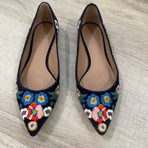 Tory Burch floral flats